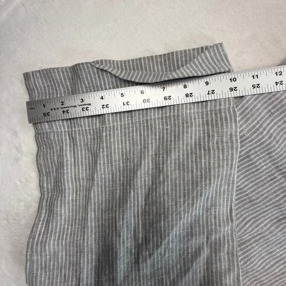 Everlane Linen Striped Jumpsuit Wide Leg Sleeveless Casual Size 10 NWOT- no belt